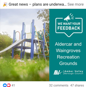 Aldercar Recreation Ground Refubishment Survey - It would be great to hear what local young people would like to see - Click to view survey