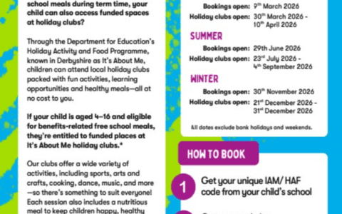 Holiday Clubs in Derbyshire 2026 - click to view
